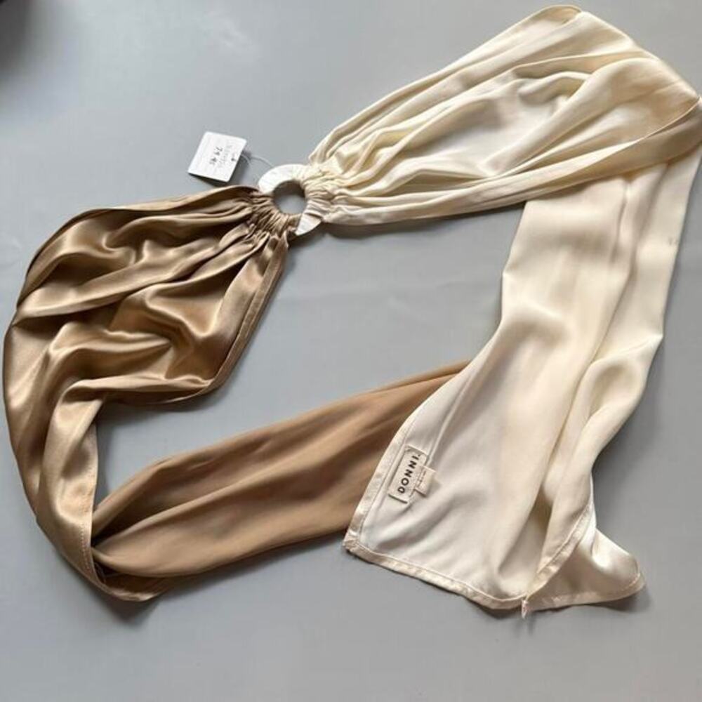 Anthropologie Silk Scarf Top Bandeau by Donni